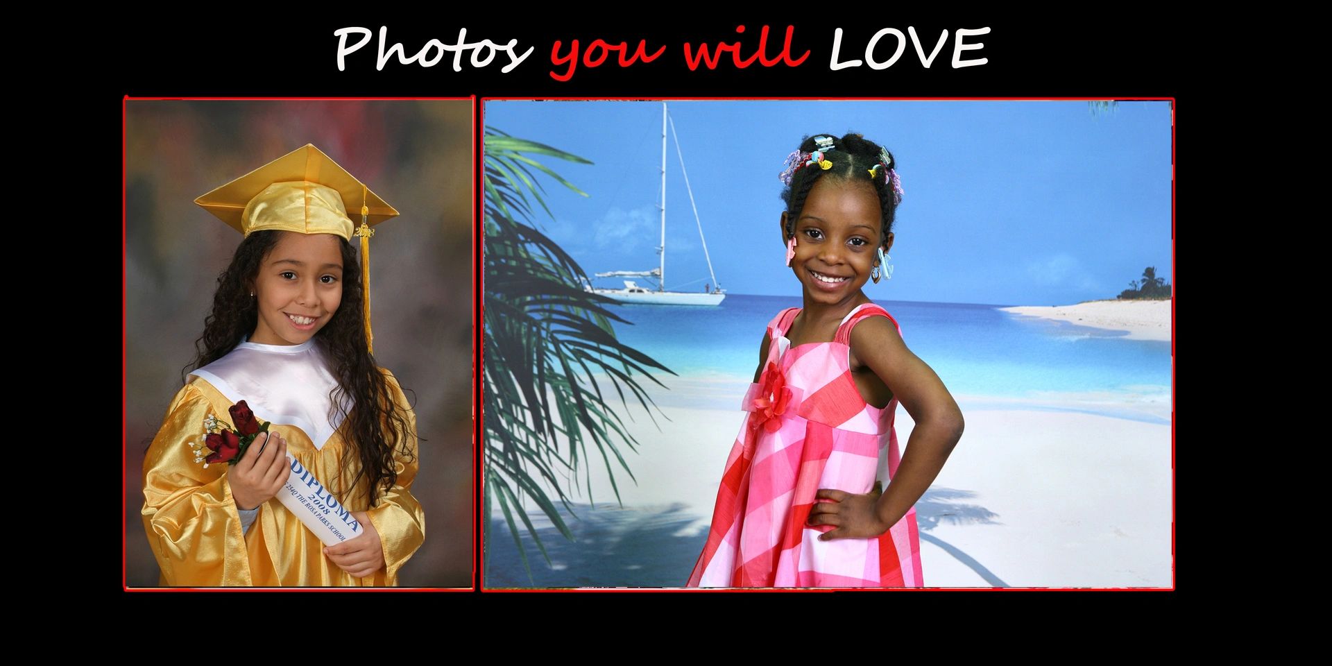 School portrait examples by The School Photo Company.